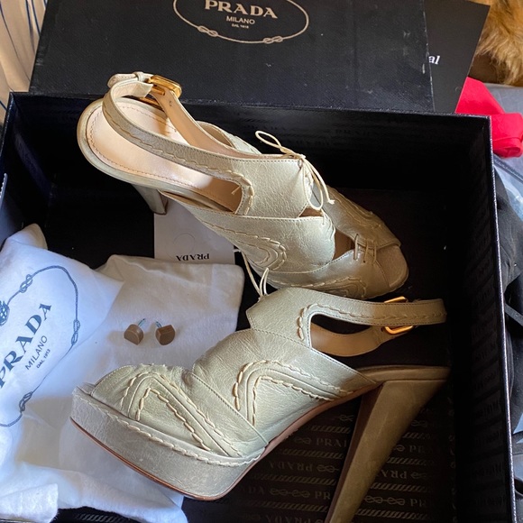 PRADA Platform Slingback Pumps - Picture 5 of 5